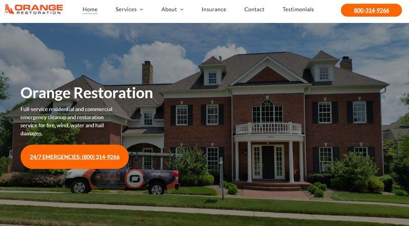 Restoration company search performance before SEO