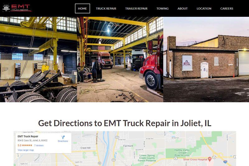 Truck repair shop Google Maps rankings